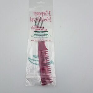 Vintage Cardinal Hair Comb/Pick Combo W/Teeth Lift Pic Style Retro NEW Old Stock